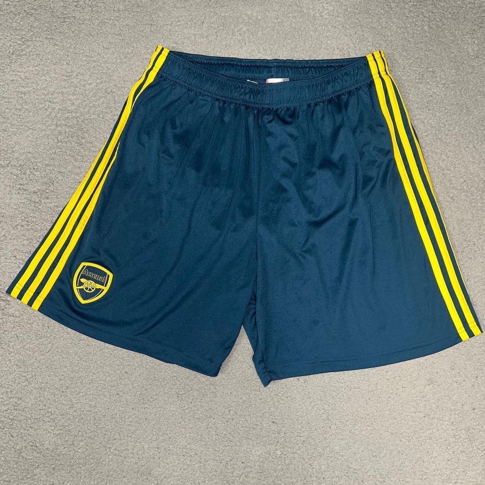adidas Arsenal FC 2019-20 Away Goalkeeper Home Shorts Men's Sz XL Blue Climalite